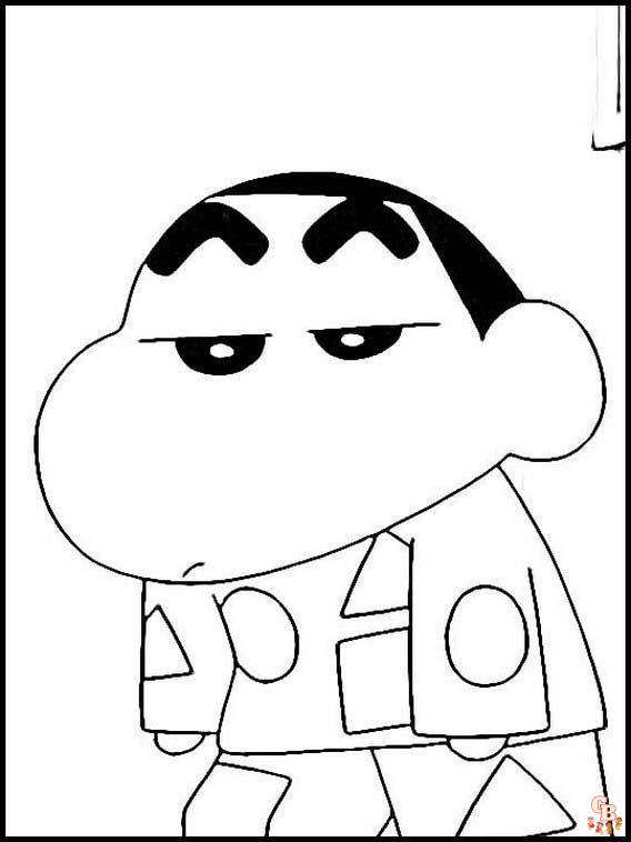 Shinchan Coloring Pages 4