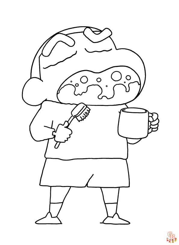 Shinchan Coloring Pages 4