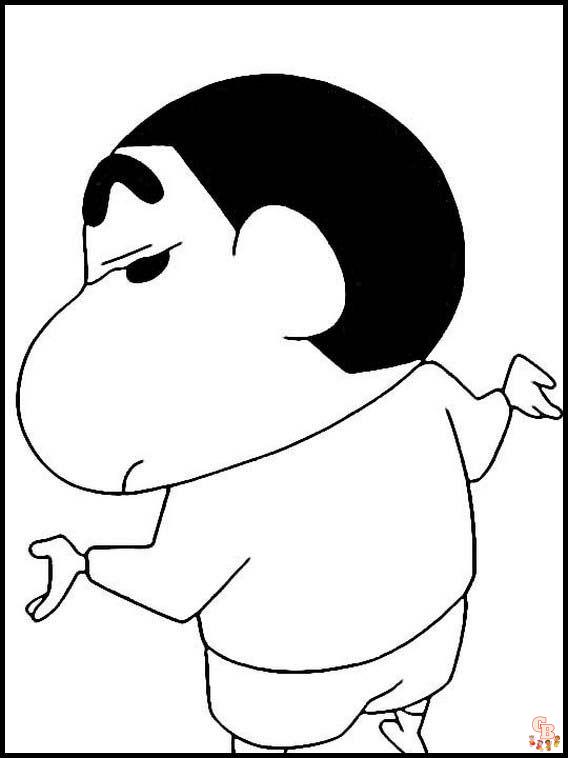 Shinchan Coloring Pages 5