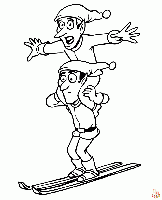 Skiing Coloring Pages 3