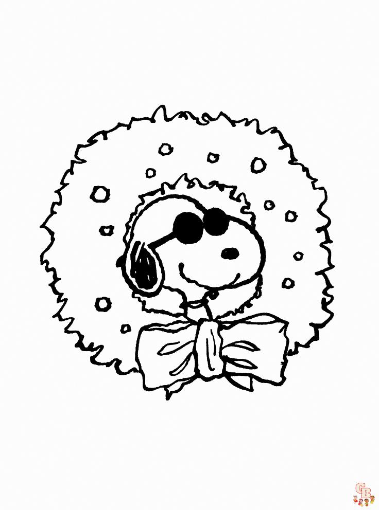 Snoopy Coolest Style Coloring Pages 4