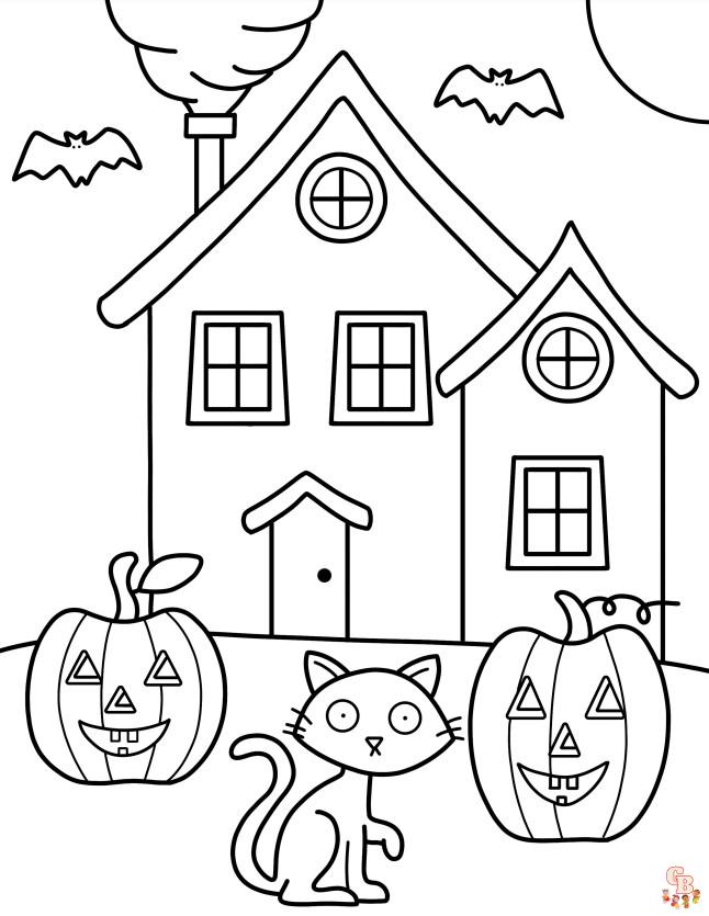 Spooky Coloring Pages 6