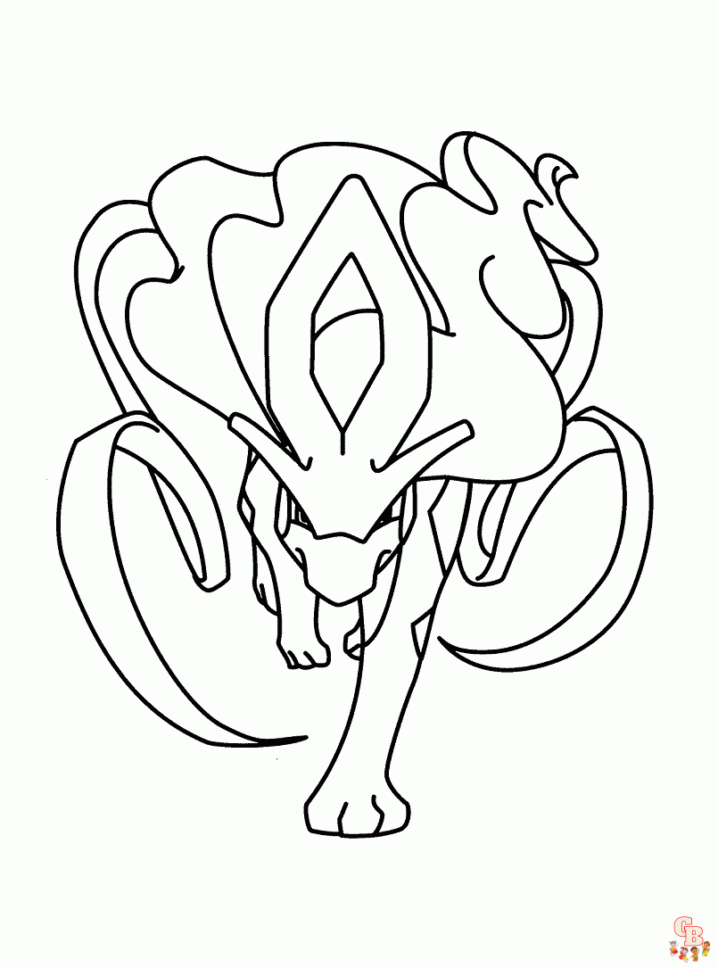 Suicune Coloring Pages 1