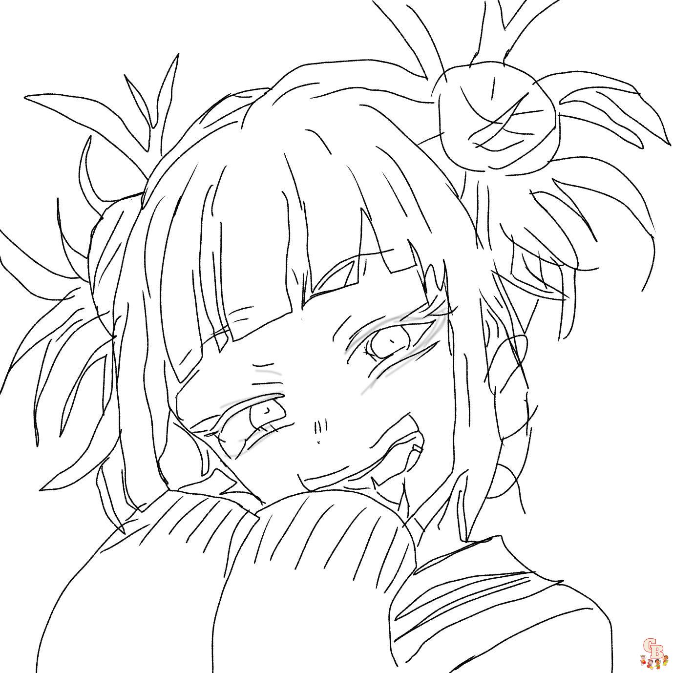 Toga My Hero Academia Coloring Pages 11