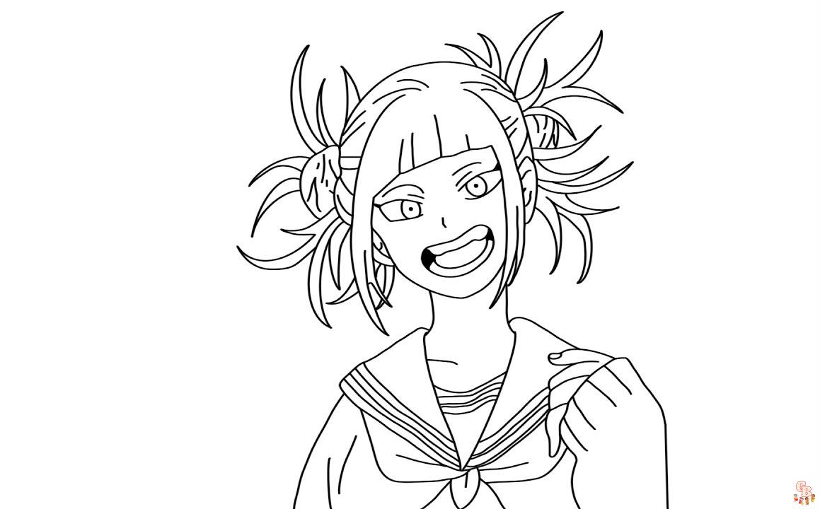 Toga My Hero Academia Coloring Pages 12