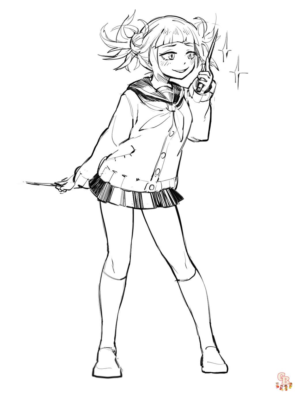 Toga My Hero Academia Coloring Pages 14