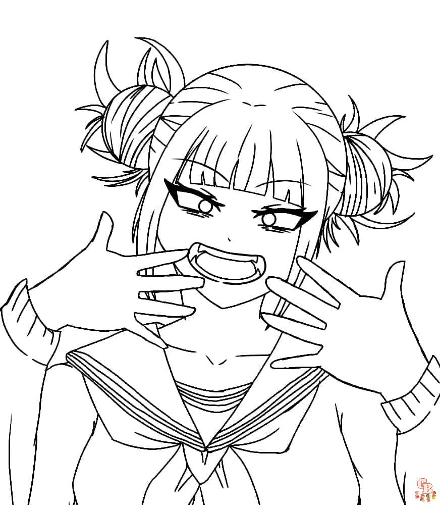 Toga My Hero Academia Coloring Pages 15