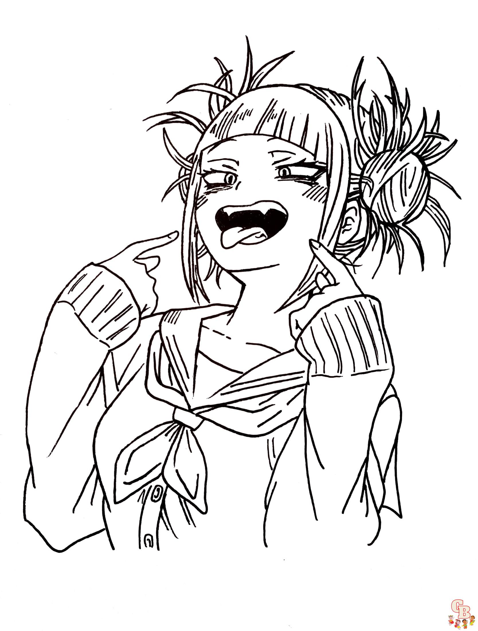 Toga My Hero Academia Coloring Pages 6