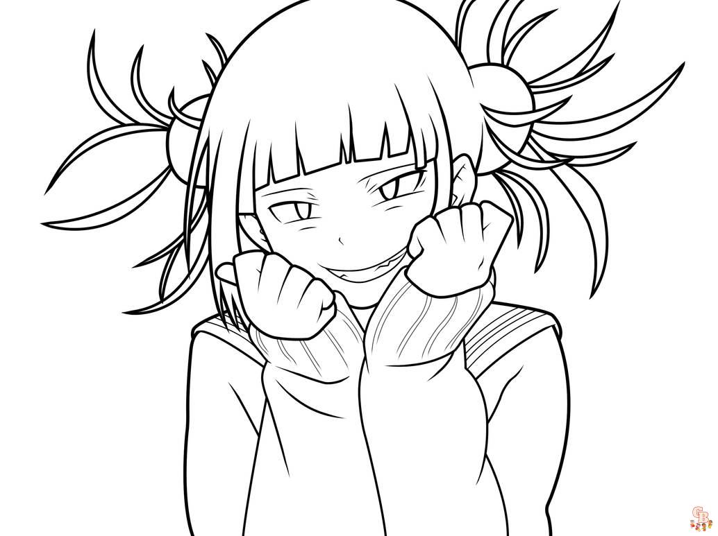 Toga My Hero Academia Coloring Pages 8