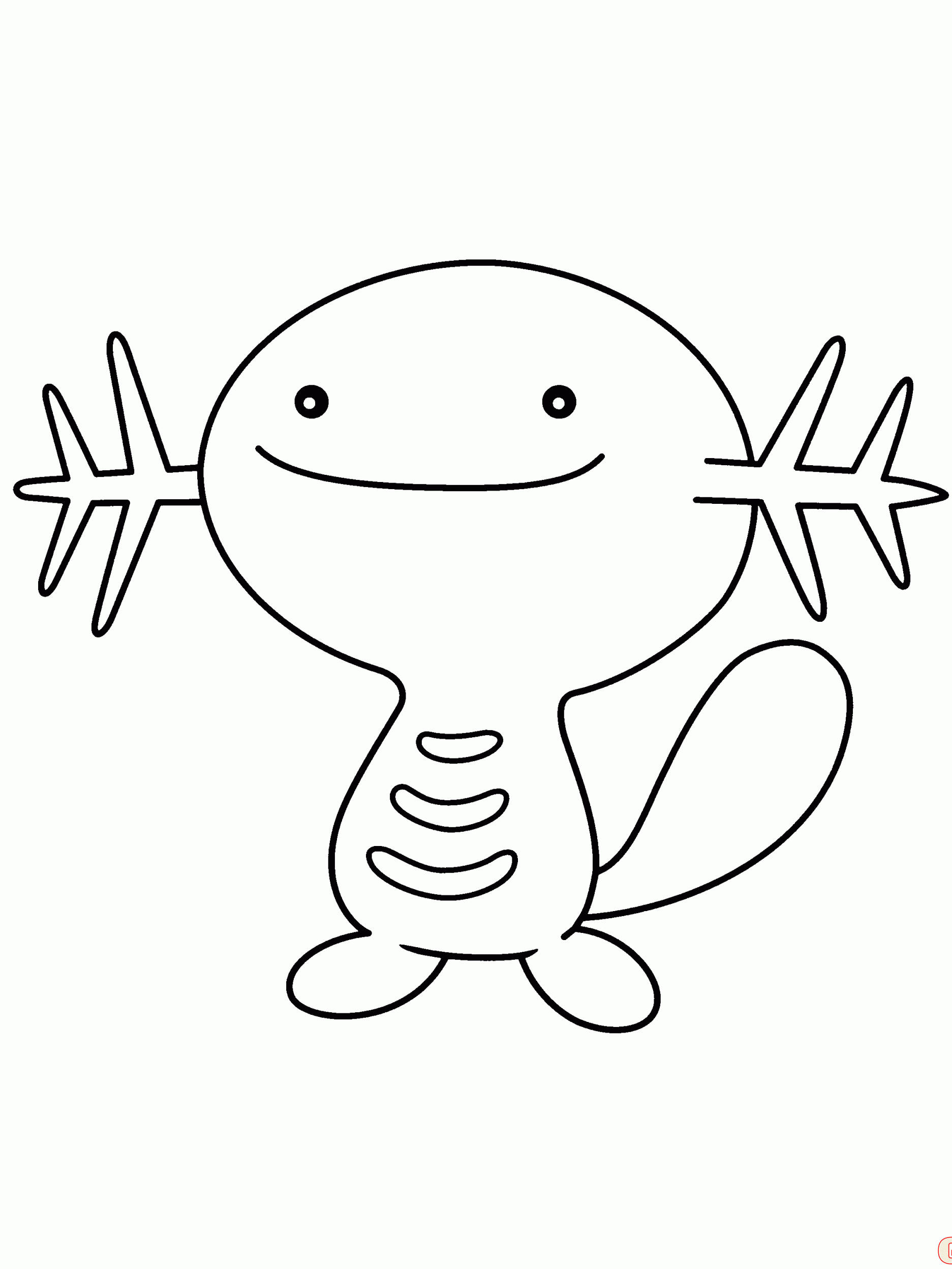 Wooper Coloring Pages 1