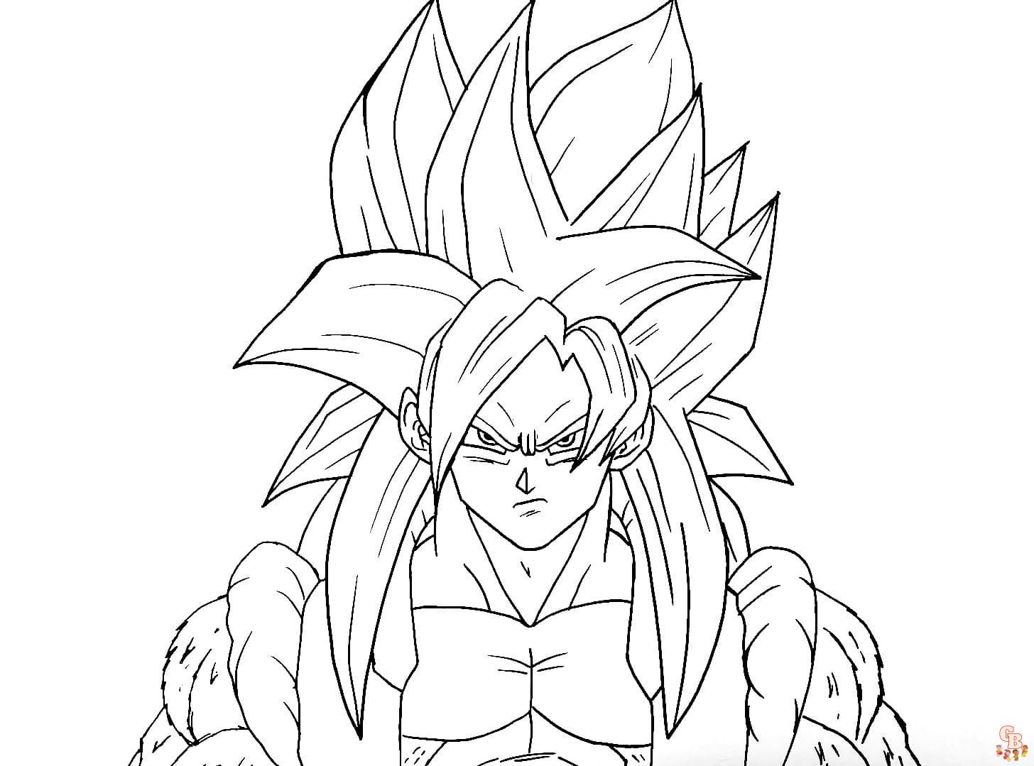 dragon ball z coloring pages gogeta 2