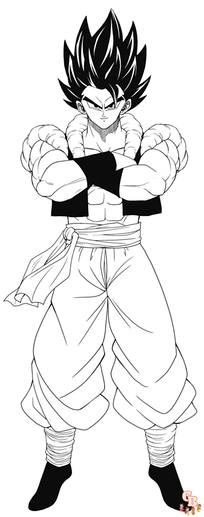 dragon ball z gogeta coloring pages 1