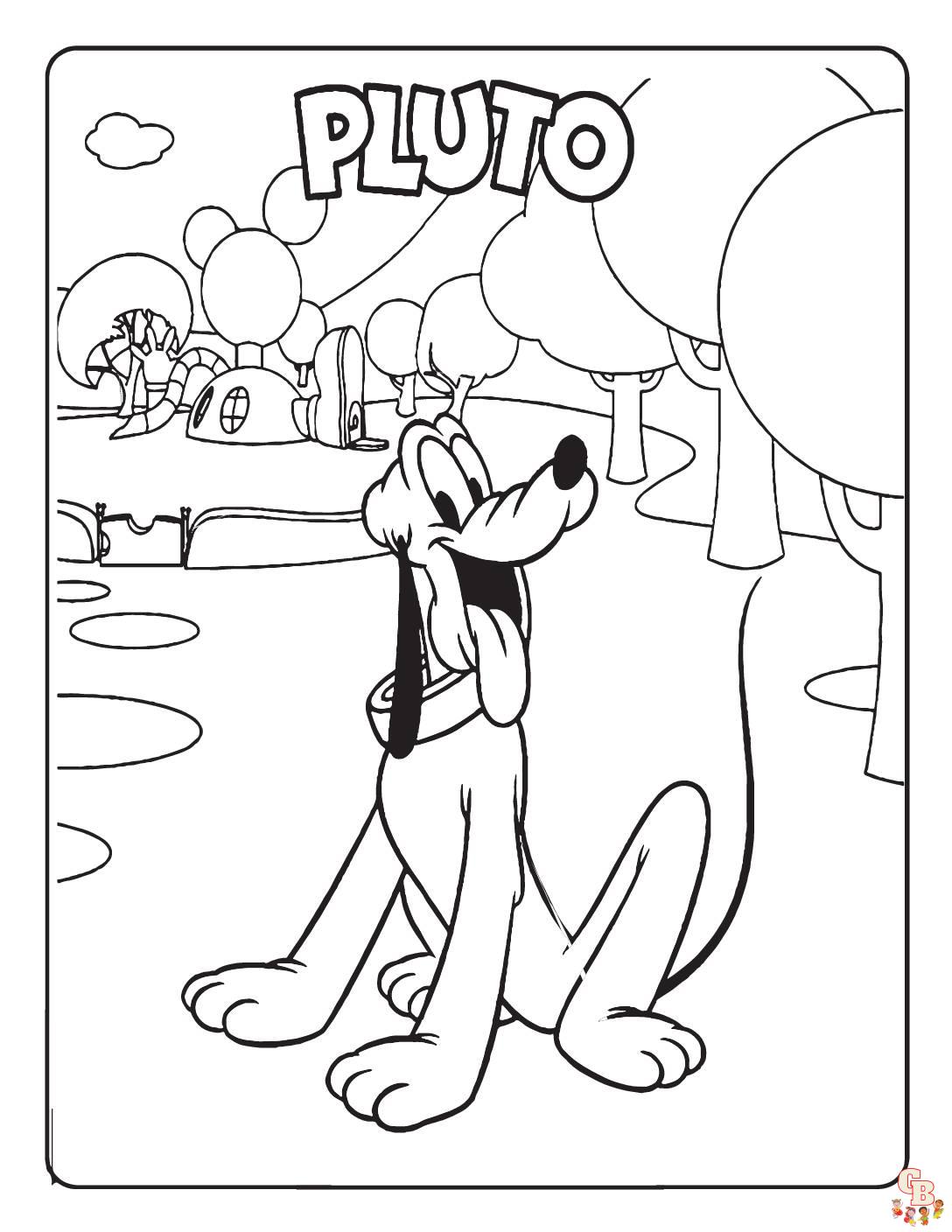 pluto coloring pages 5