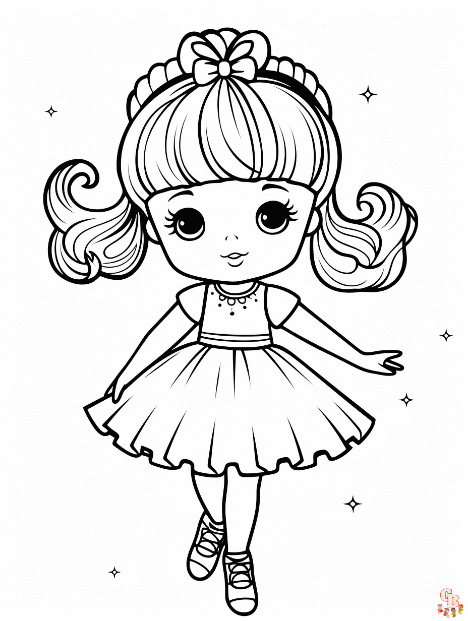 Ballerina coloring pages printable