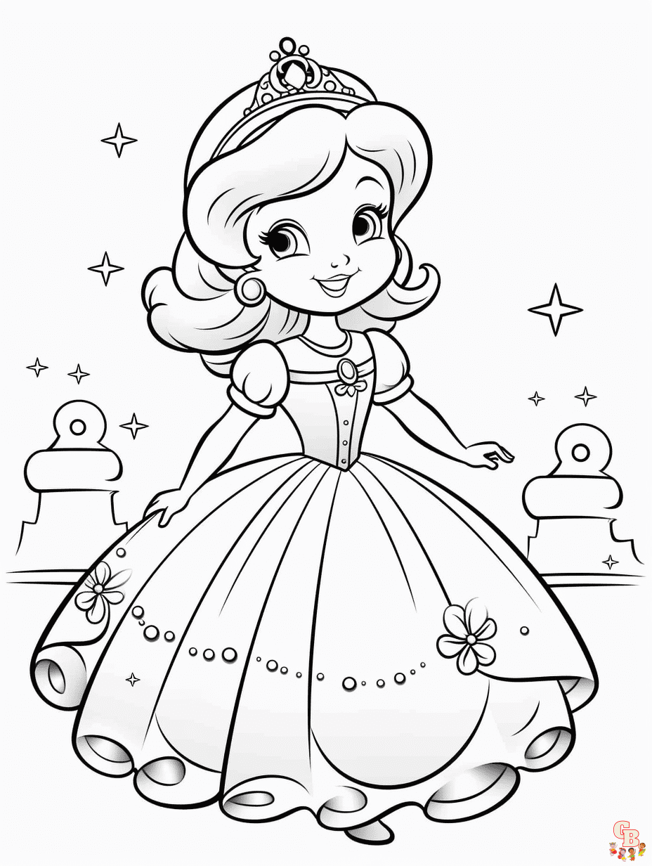 Cinderella Coloring Pages 6