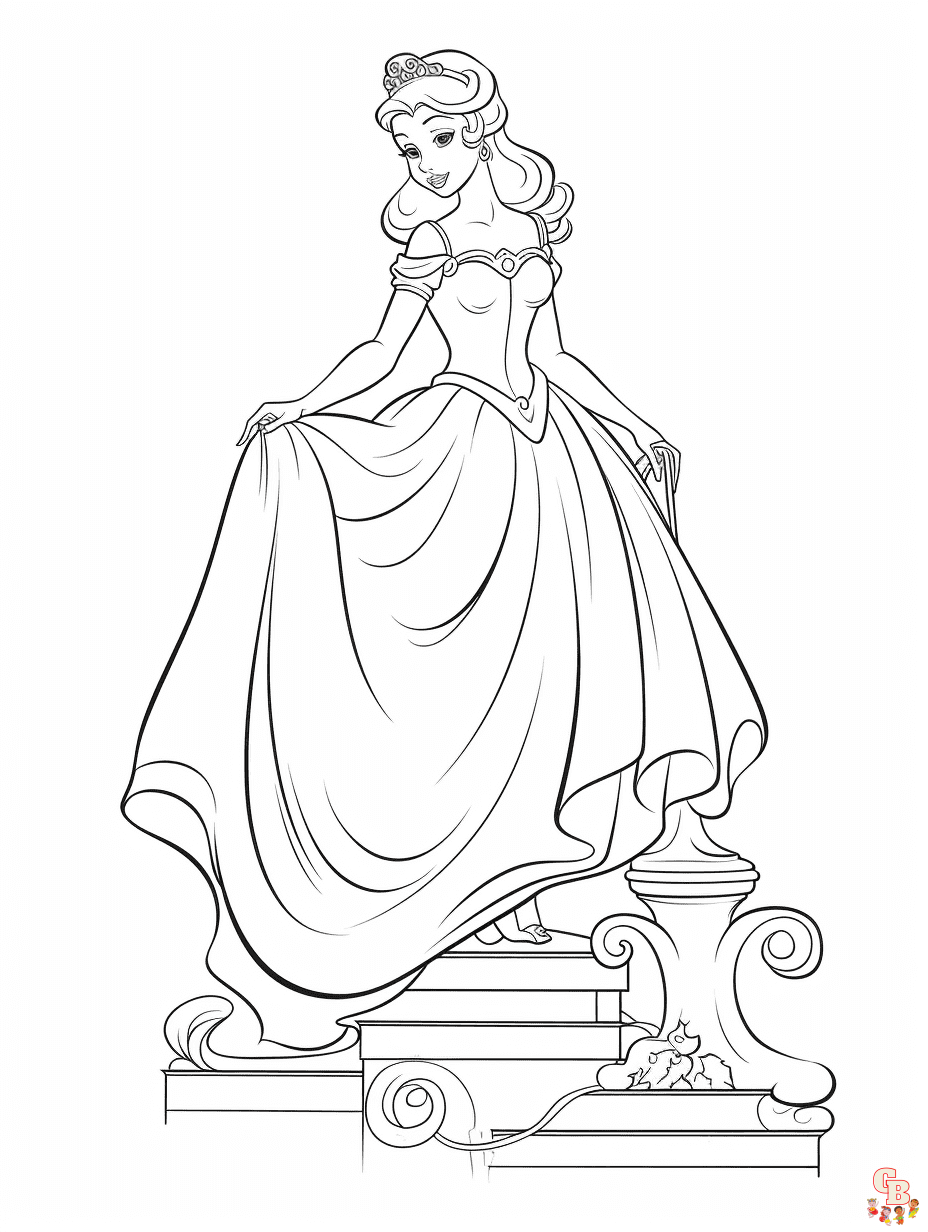 Cinderella Coloring Pages 8