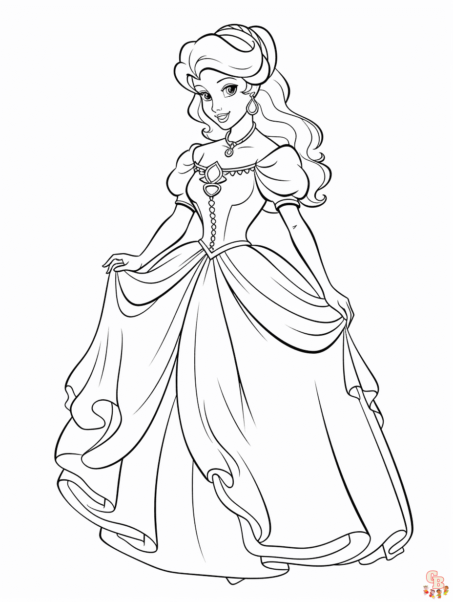 Cinderella Coloring Pages free