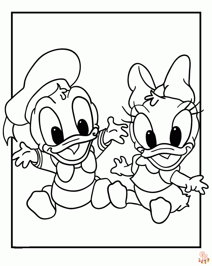 Cute Disney Babies coloring pages 1