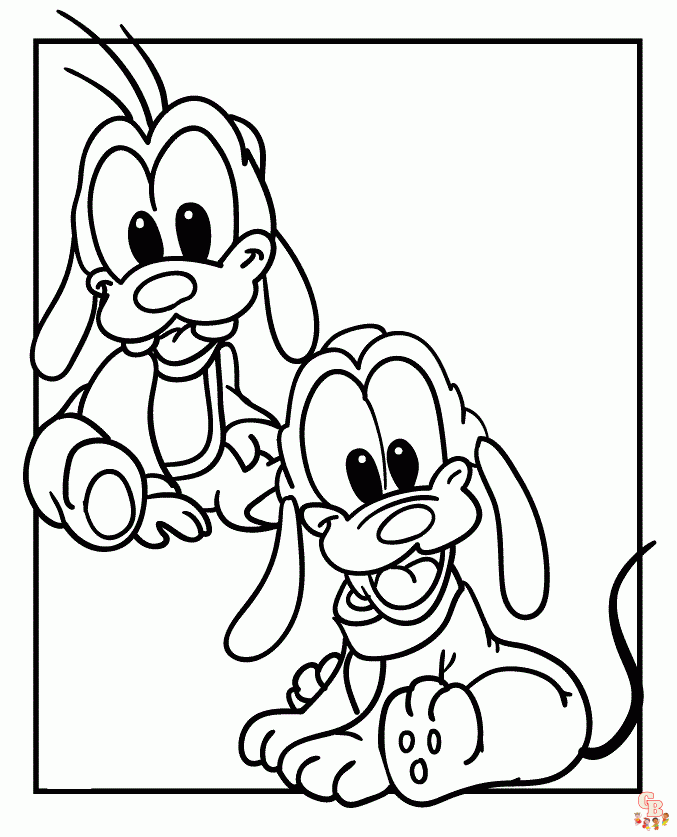 Cute Disney Babies coloring pages printable