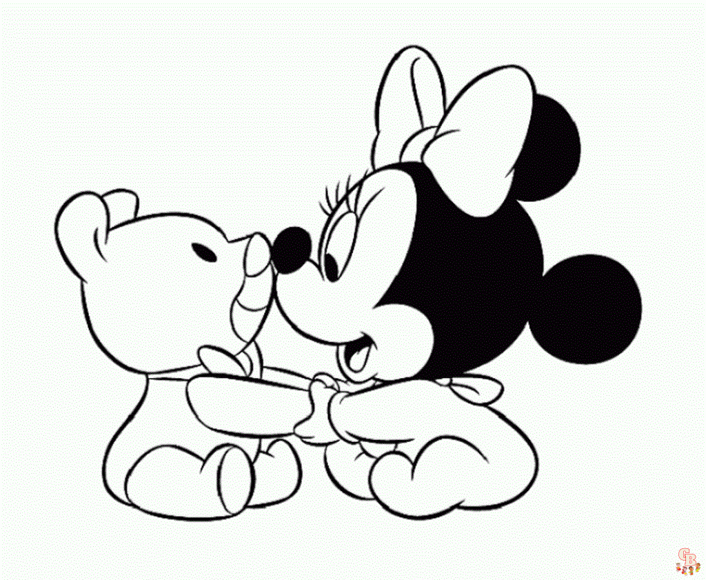 Cute Disney Babies coloring pages to print 1