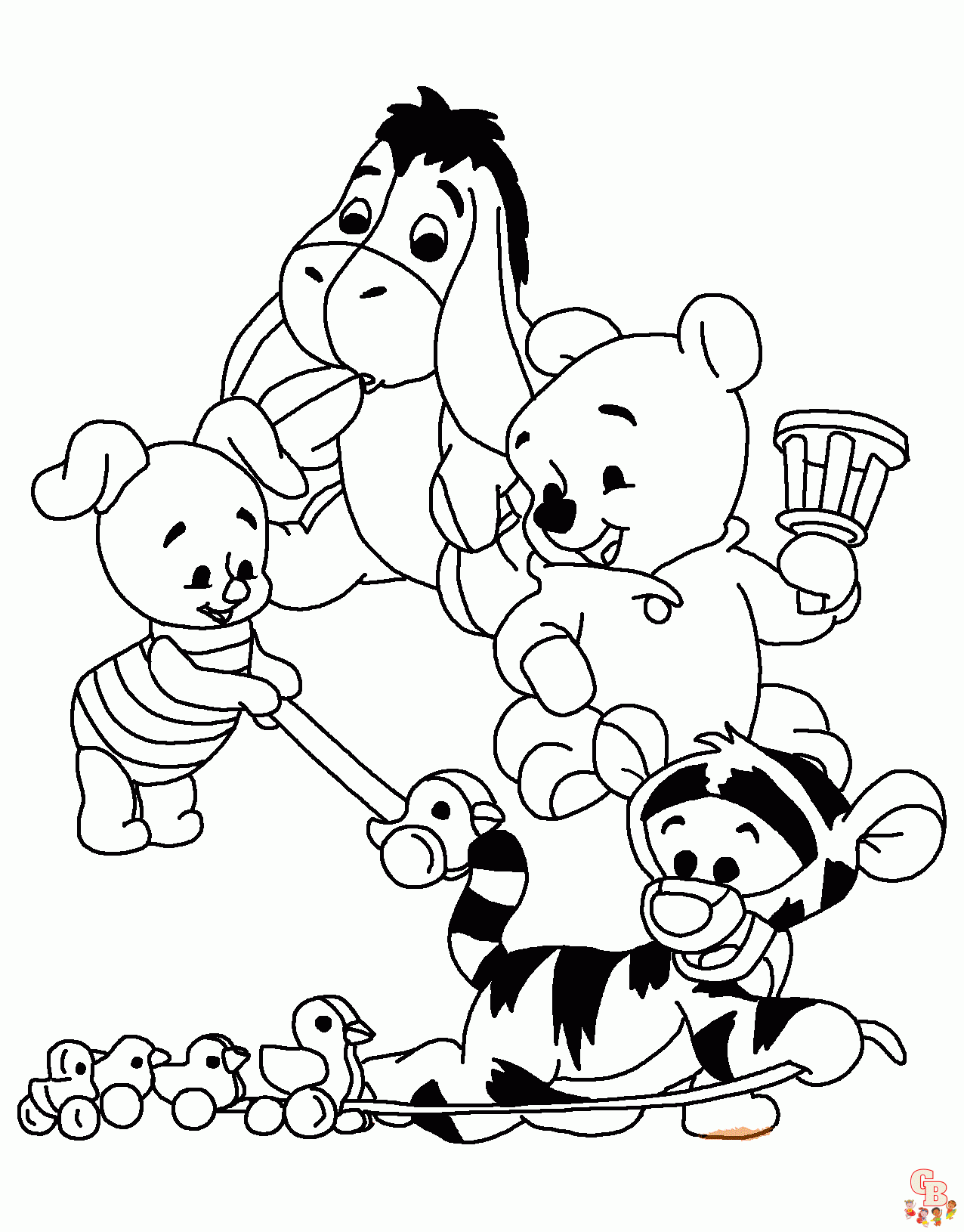 Cute Disney Babies coloring pages