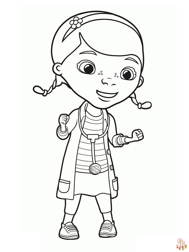 Cute Doc McStuffins coloring pages free 2