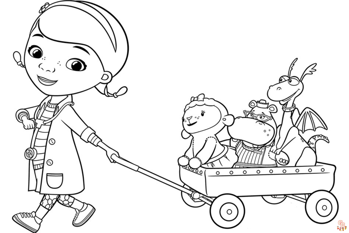 Cute Doc McStuffins coloring pages to print