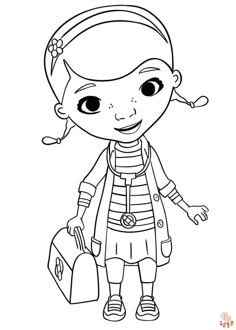 Cute Doc McStuffins coloring pages