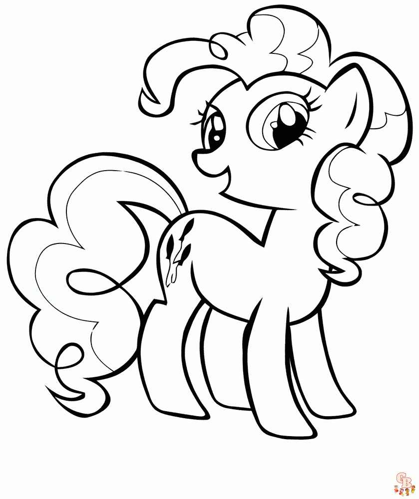 Cute Pinkie Pie coloring pages 1