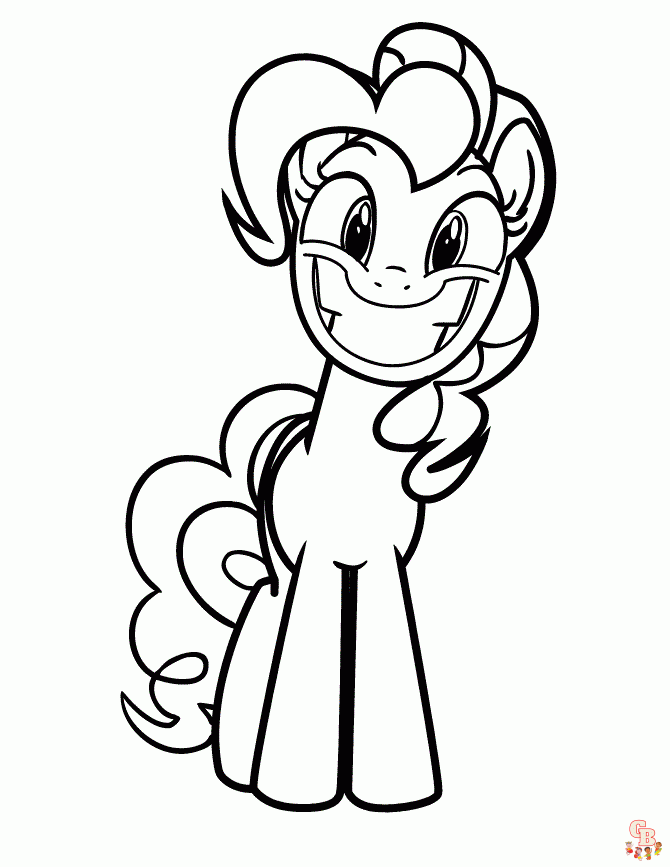 Cute Pinkie Pie coloring pages 2