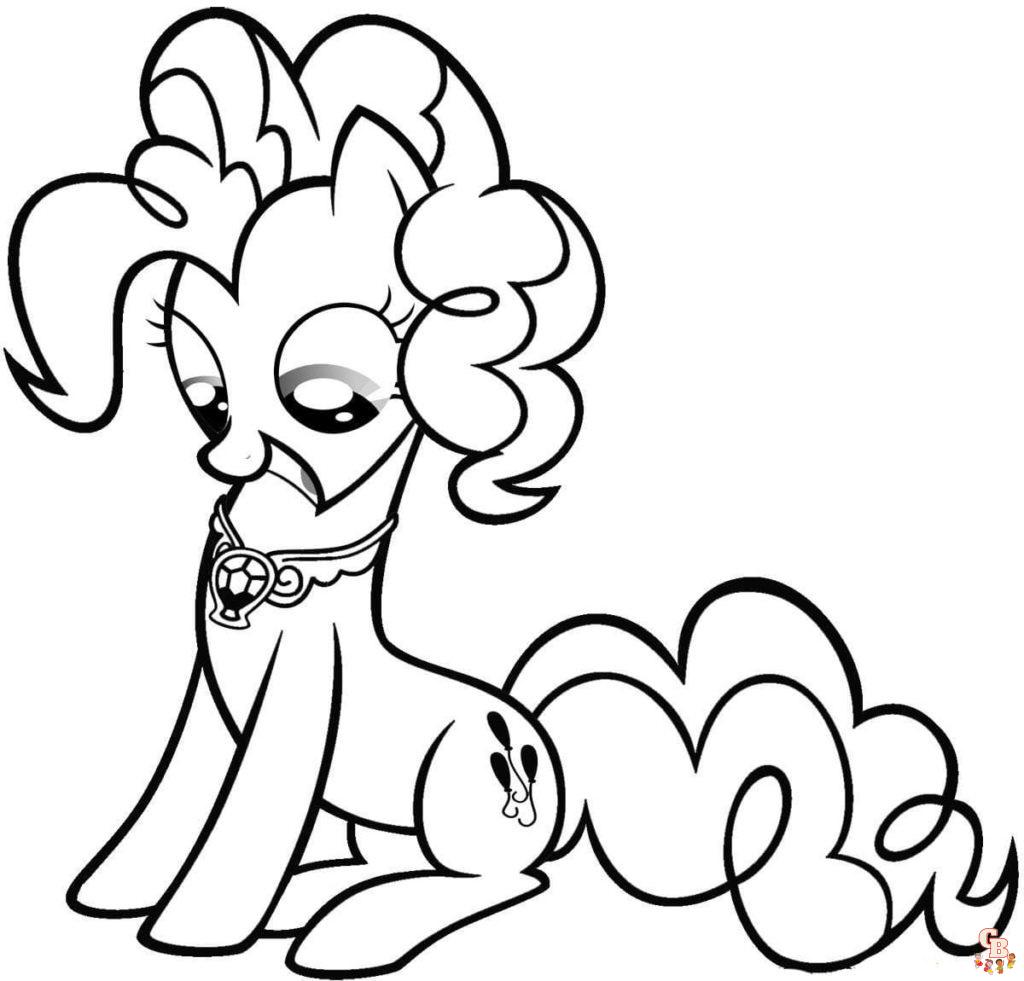 Cute Pinkie Pie coloring pages printable free