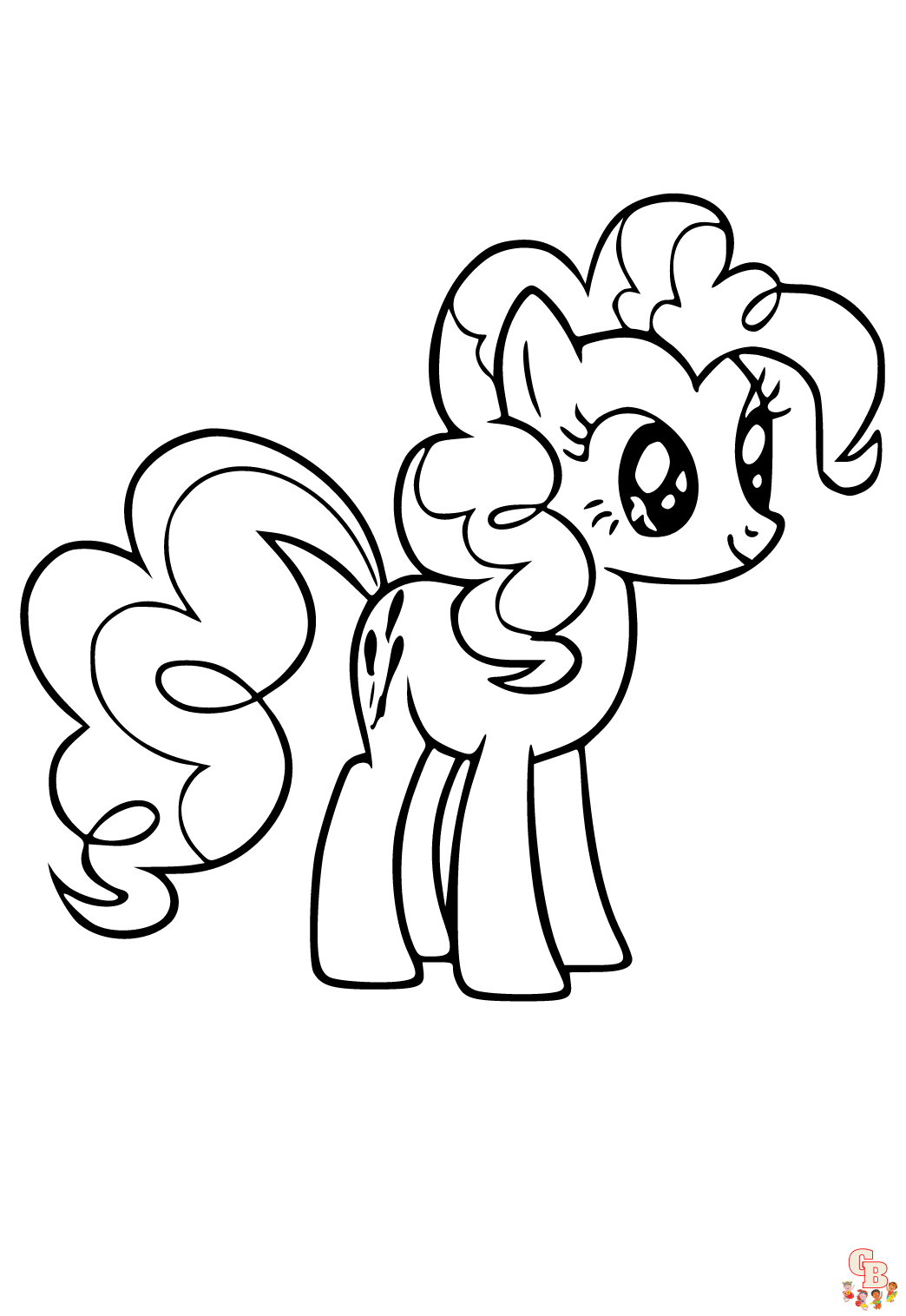 Cute Pinkie Pie coloring pages printable