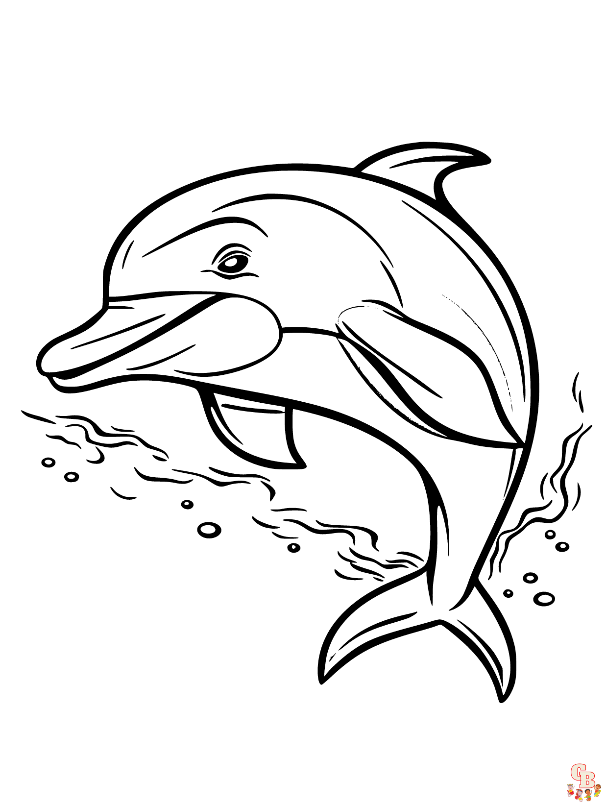 Dolphins coloring pages free printable