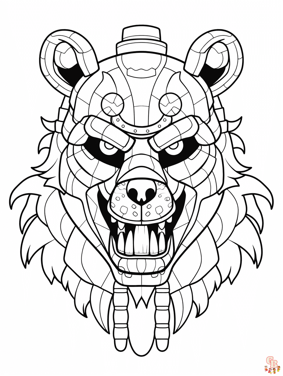 Five Nights at Freddys coloring pages easy