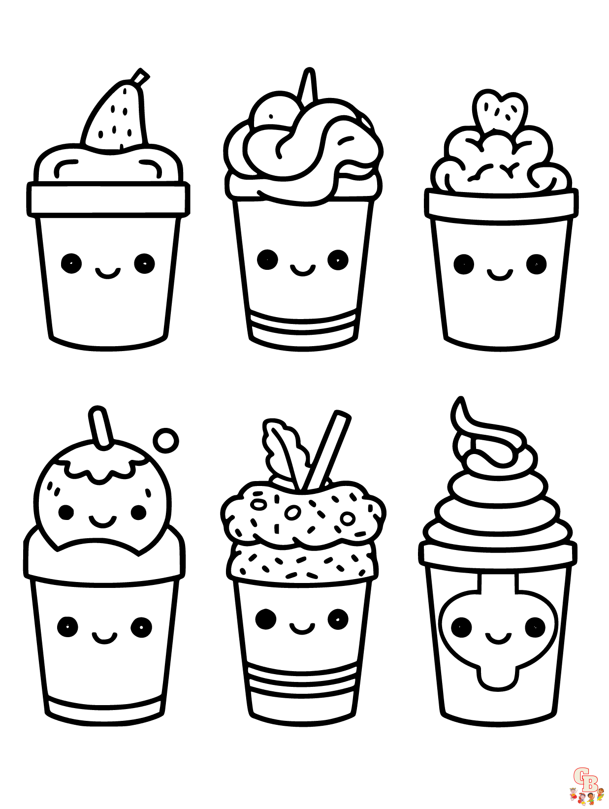 Food coloring pages printable 1