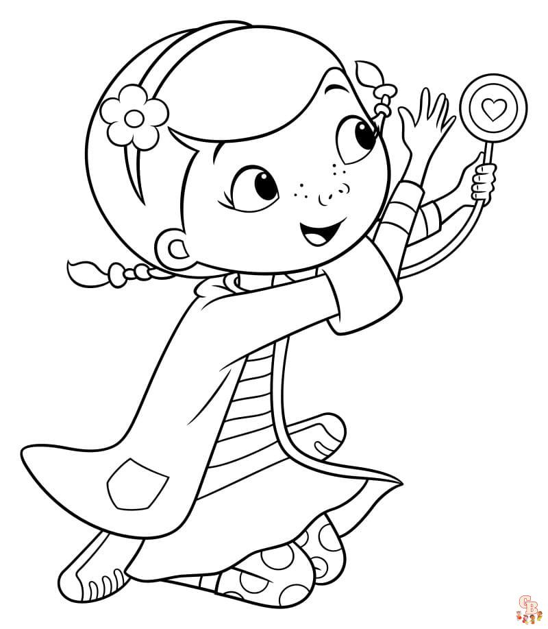 Free Cute Doc McStuffins coloring pages for kids