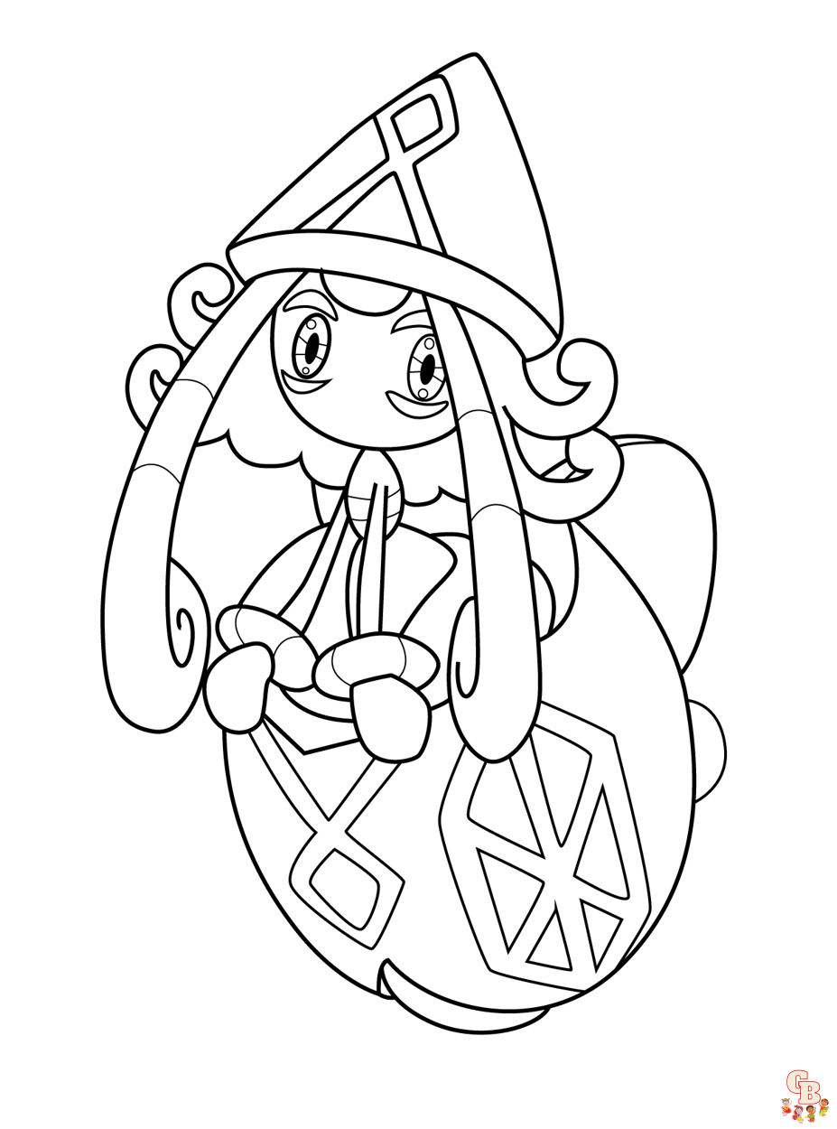 Free Pokemon Tapu Lele coloring pages for kids