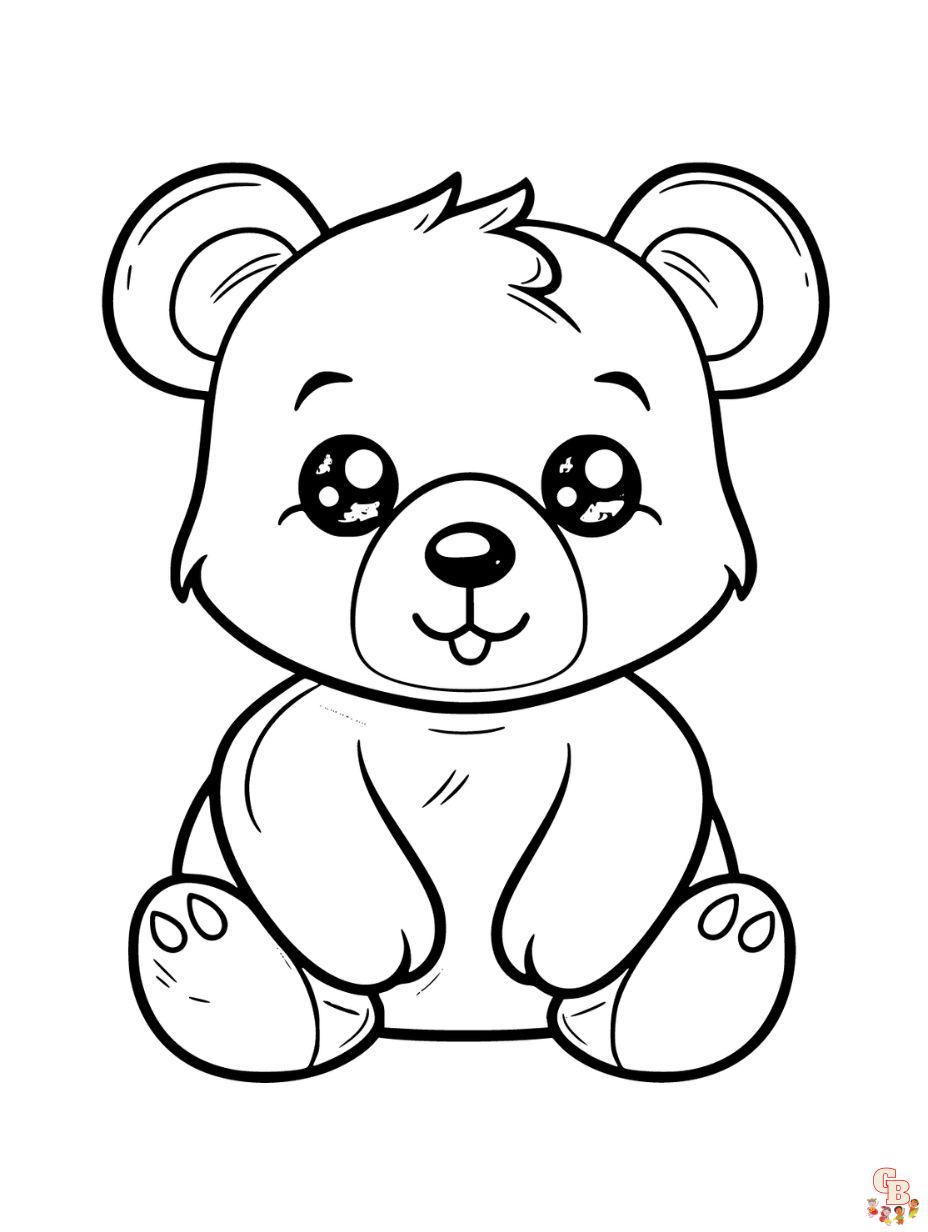 Free Teddy Bear coloring pages for kids