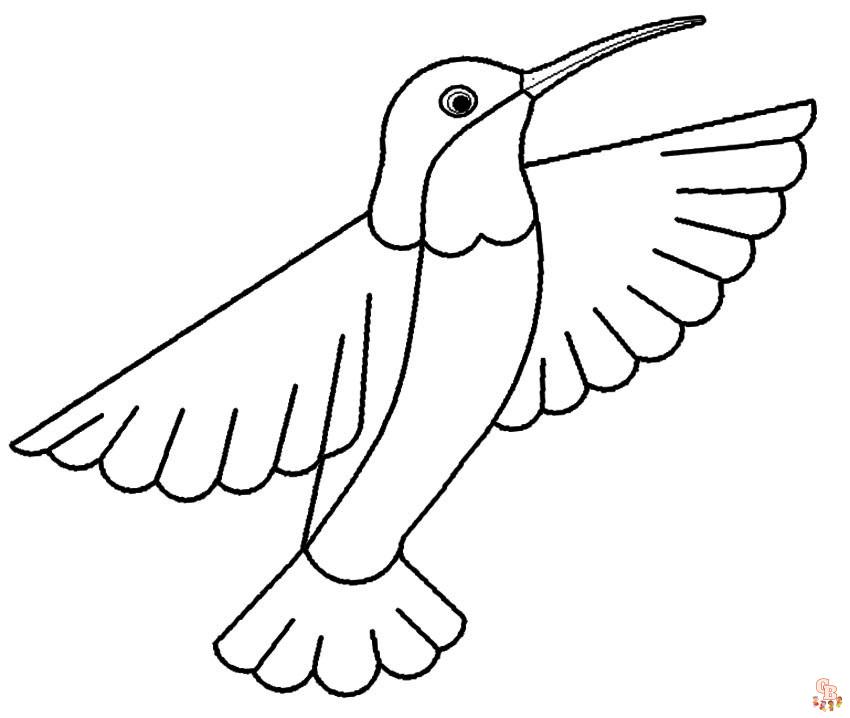 Hummingbird coloring pages free