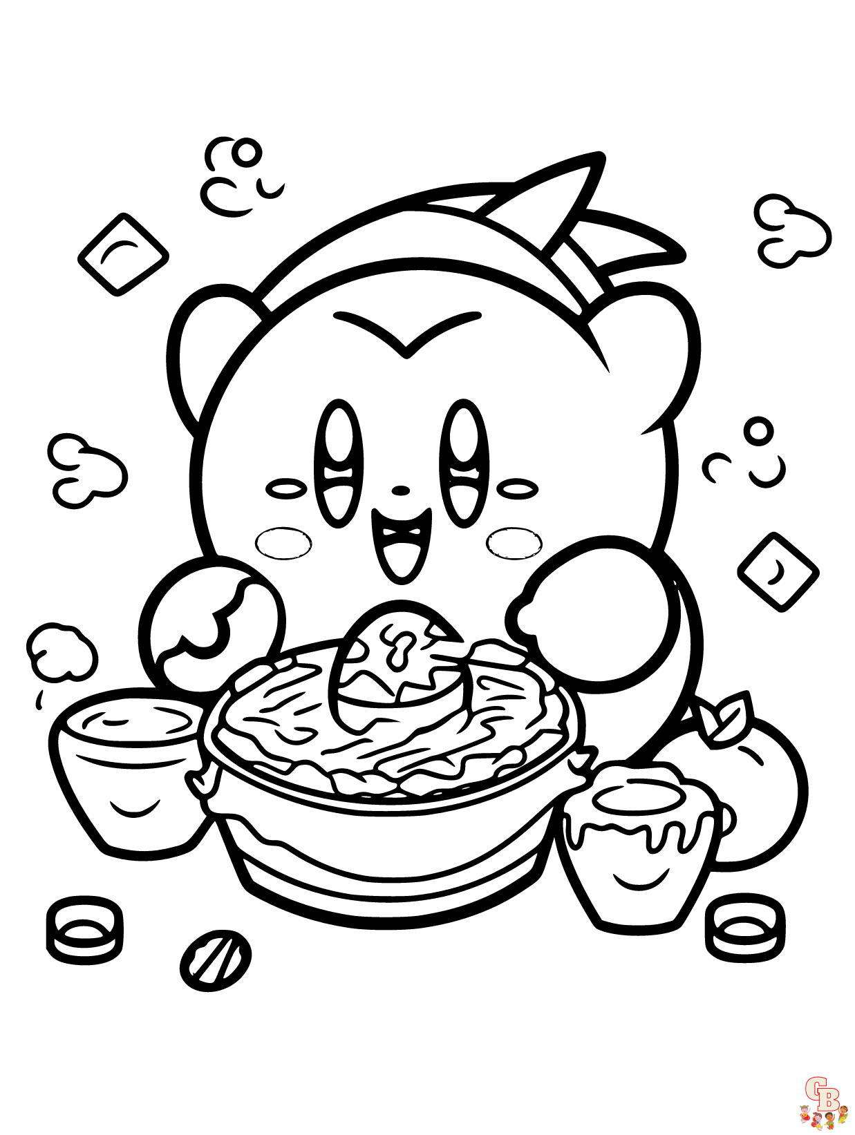 Kirby coloring pages 7