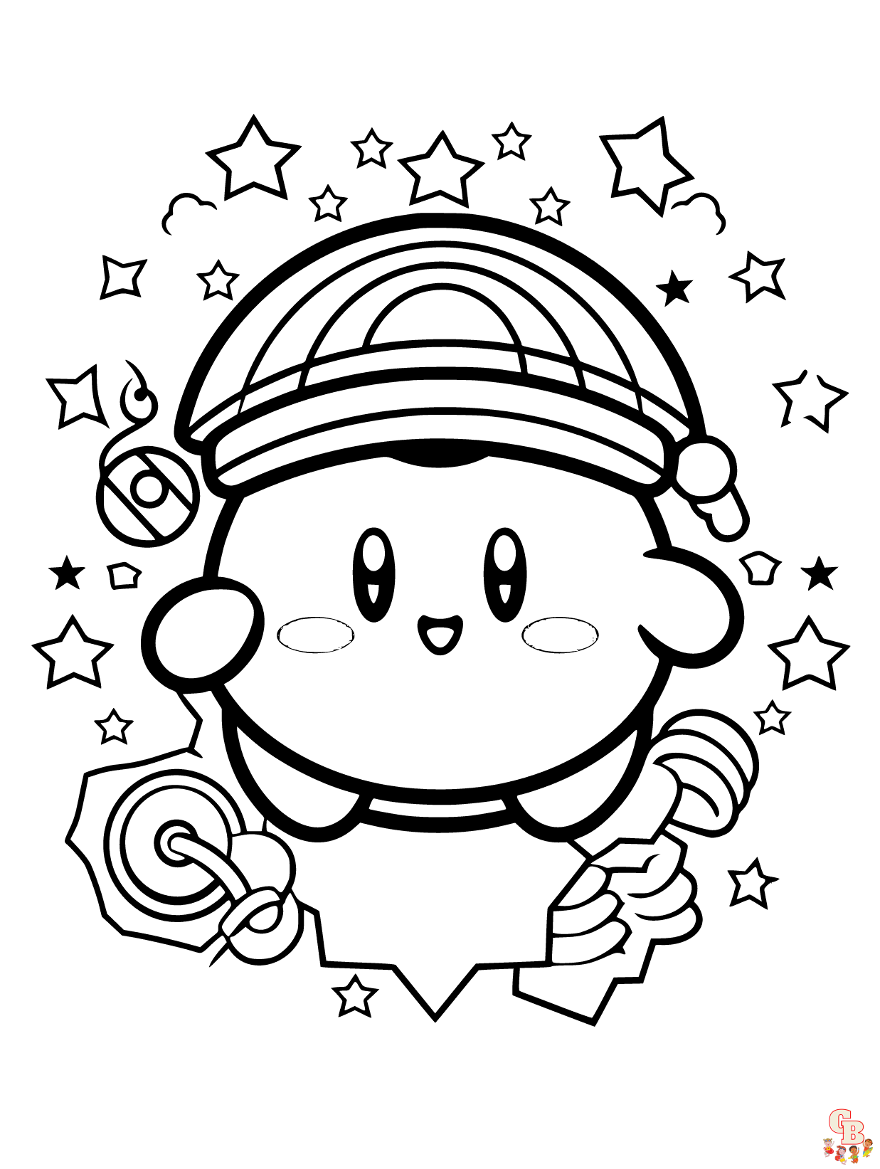 Kirby coloring pages 9