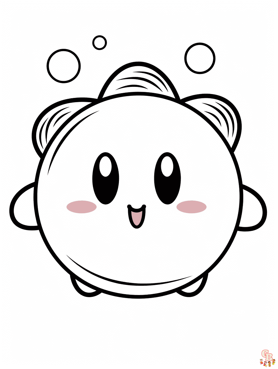 Kirby coloring pages free