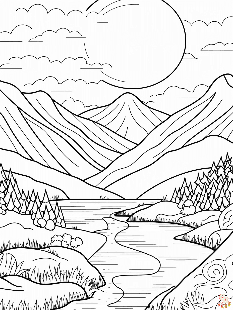 Landscape Coloring Pages 16