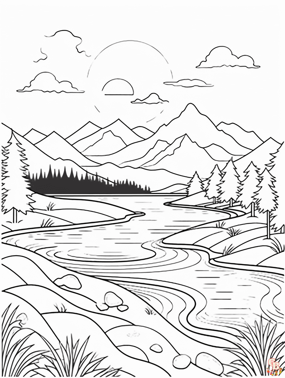 Landscape Coloring Pages 17