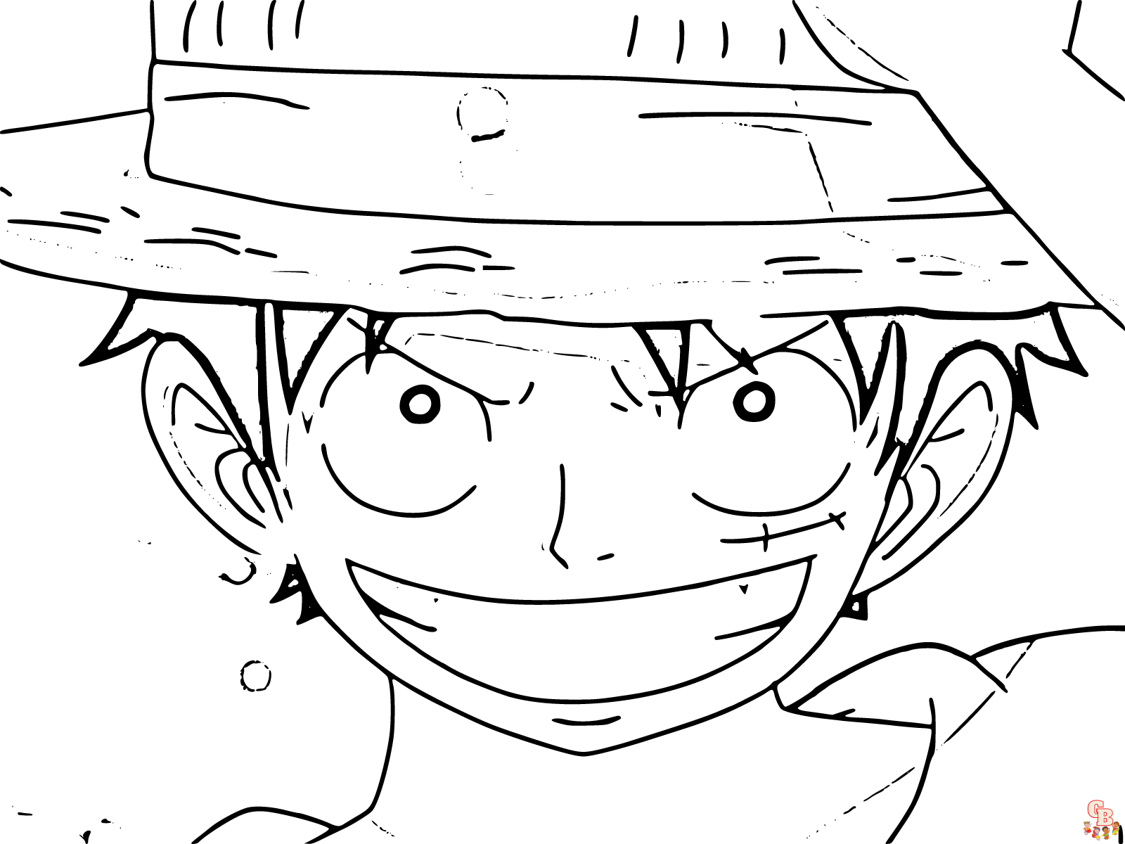 Luffy One Piece Coloring Pages 3