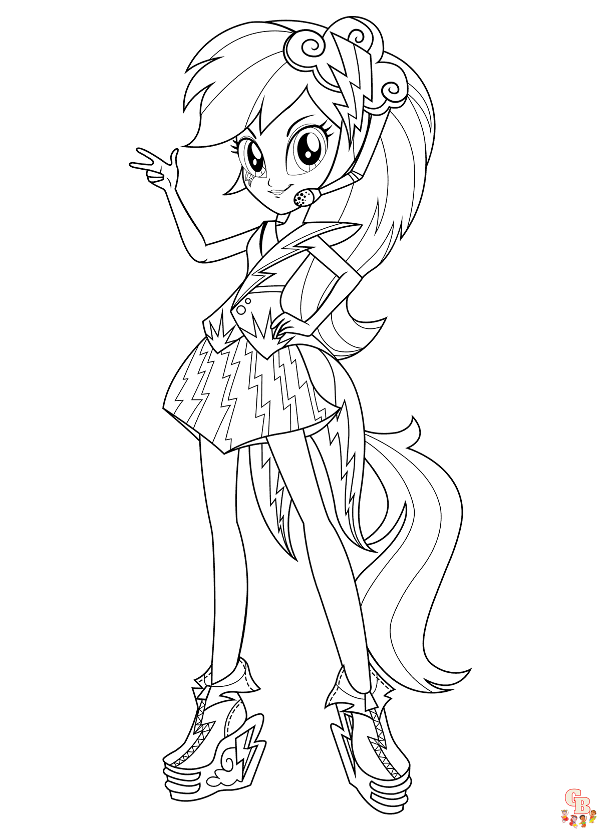 My Little Pony Equestria Girls coloring pages easy