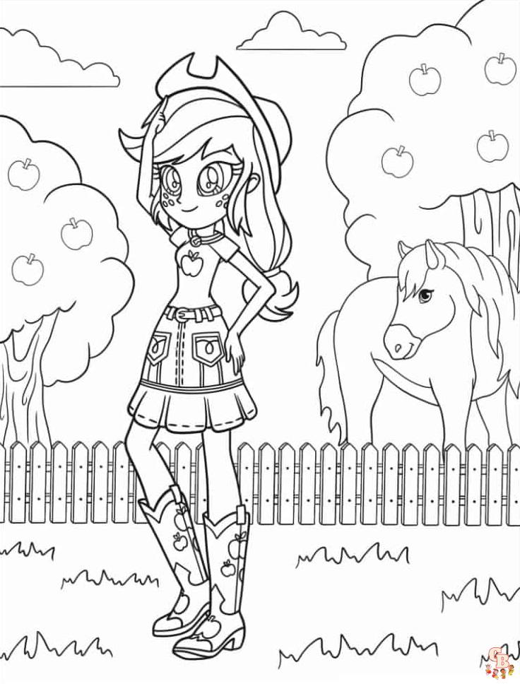 My Little Pony Equestria Girls coloring pages printable