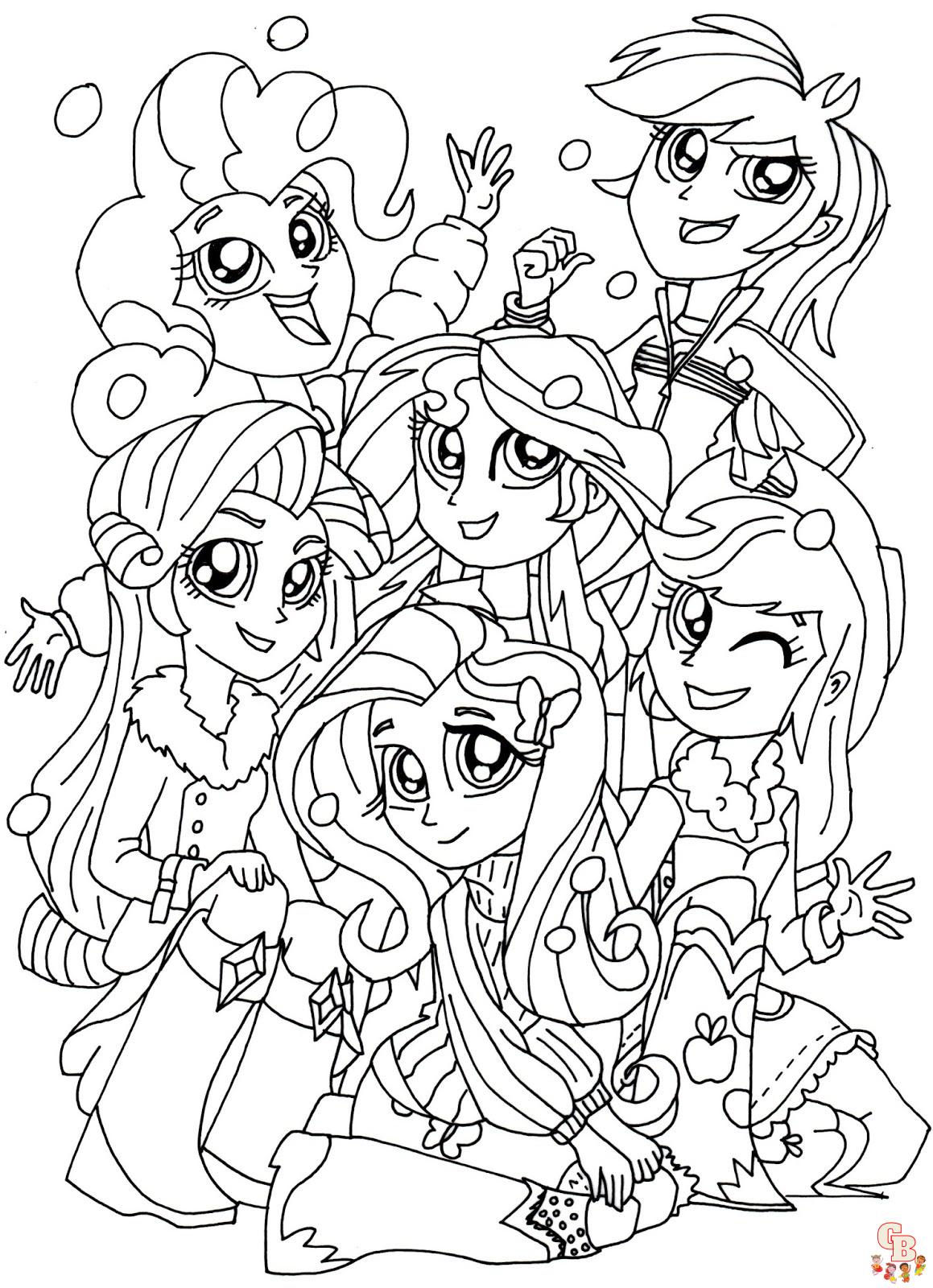 My Little Pony Equestria Girls coloring pages