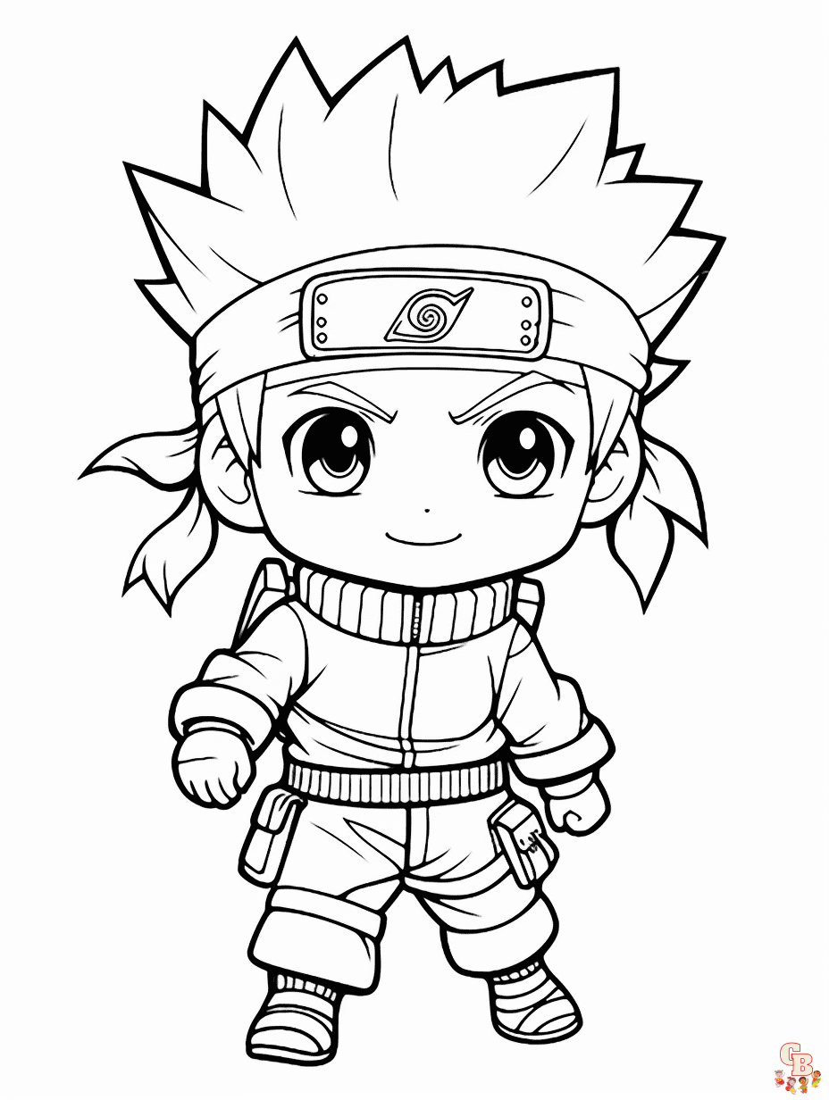 Naruto coloring pages printable 2