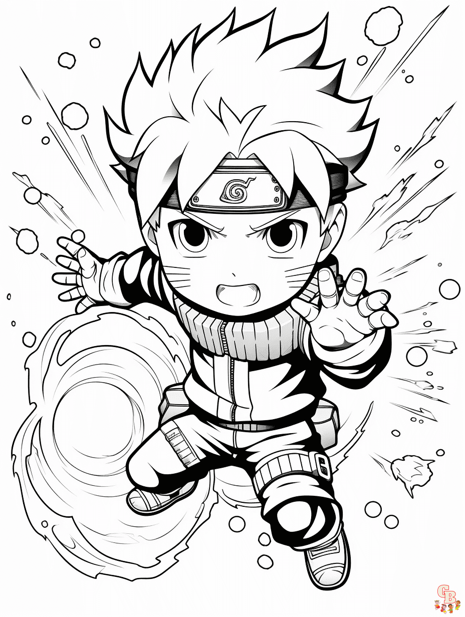 Naruto coloring pages printable free